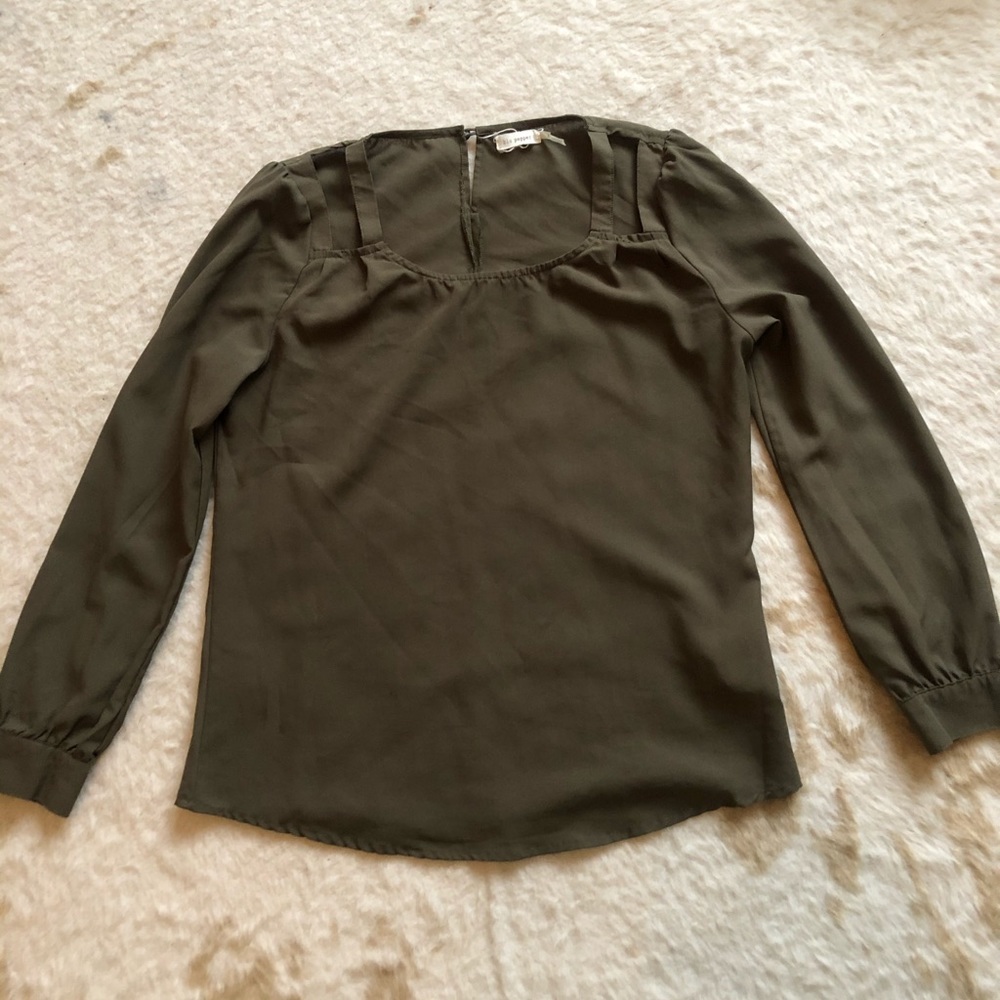 Army Green Blouse